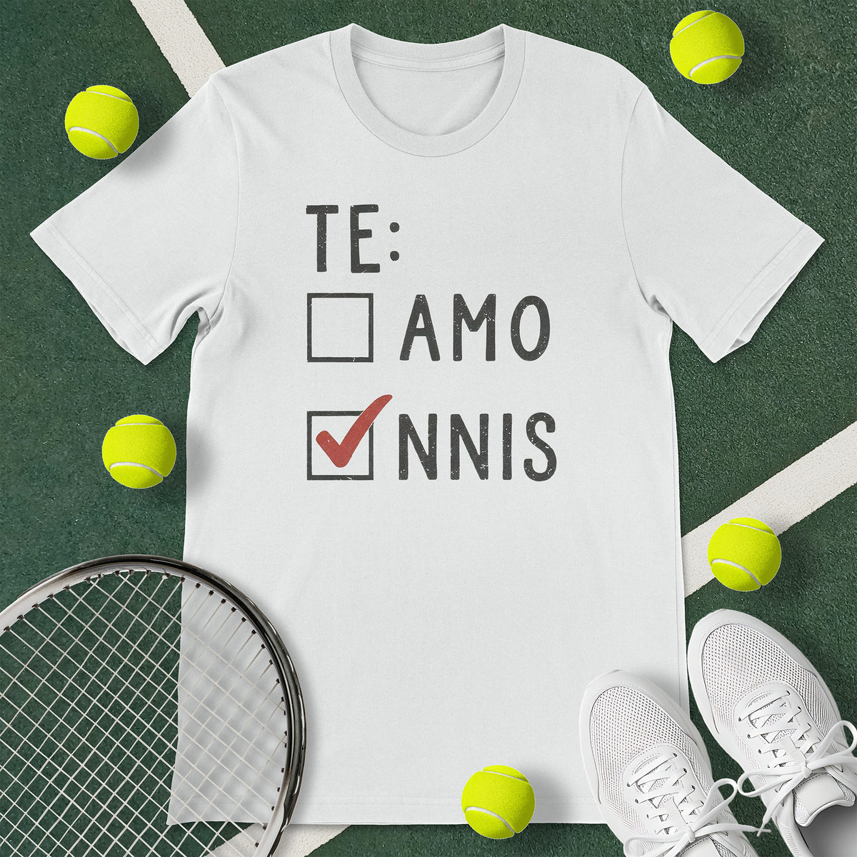 Te Amo Tennis T-Shirt